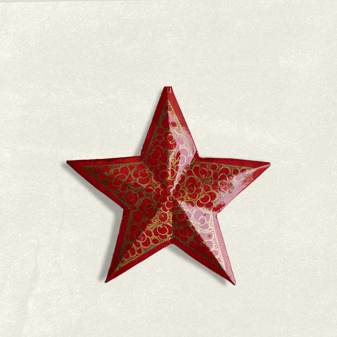 Gilded Ruby Stars