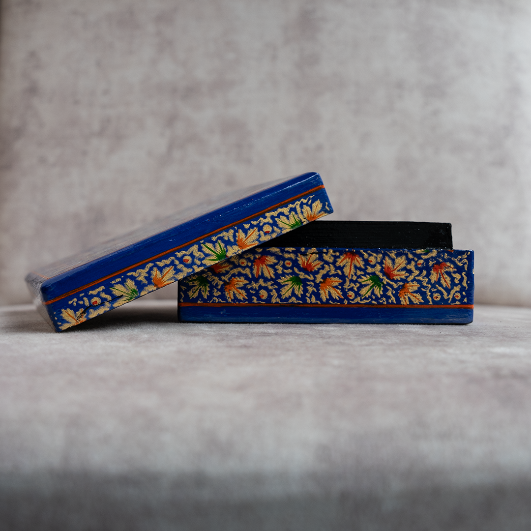 Floral Tapestry Coasters with Holder
