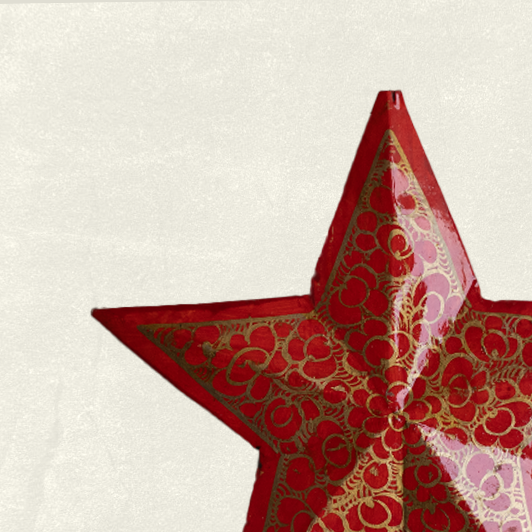 Gilded Ruby Stars