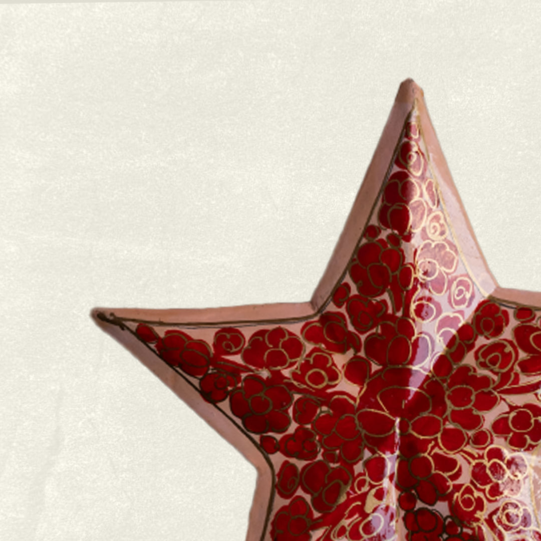 Artisan Vermilion Stars - Set of 3