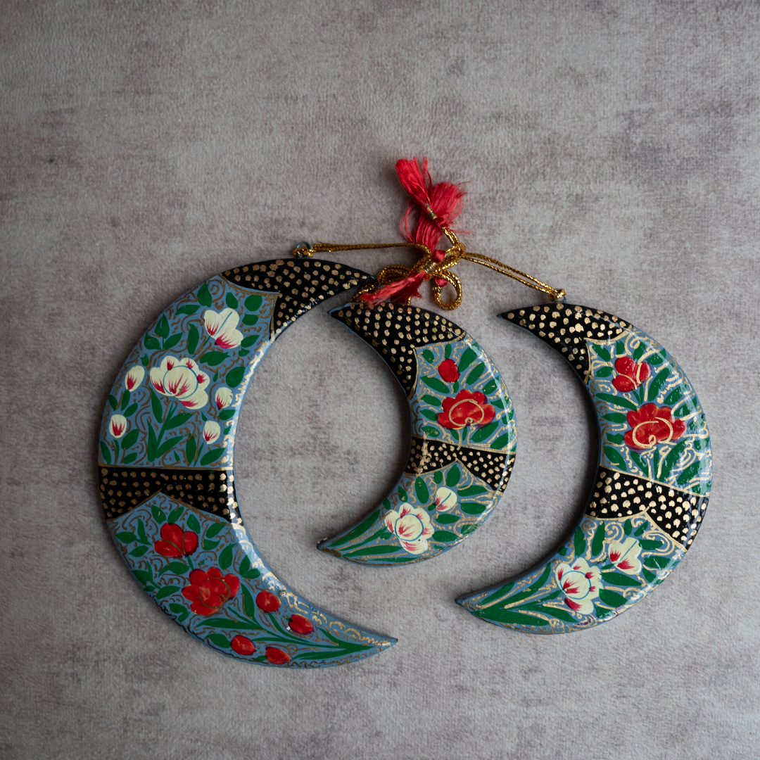 Moonlit Petal Hangings - Set of 3