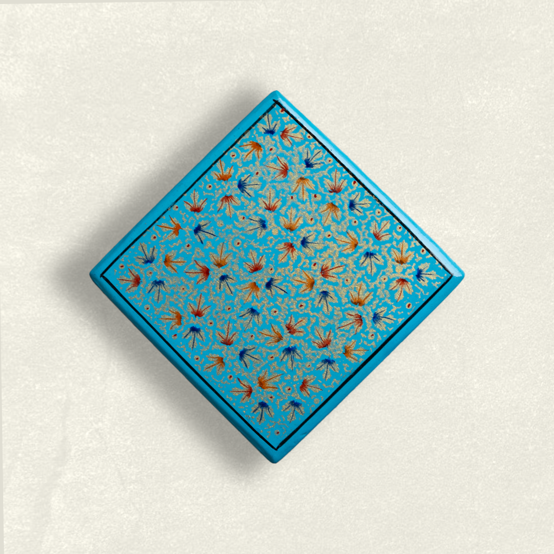 Crystalline Blue Coaster Set