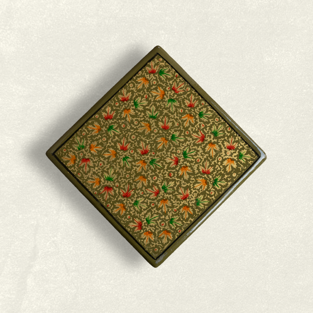 Olive Spring Coasters & Box