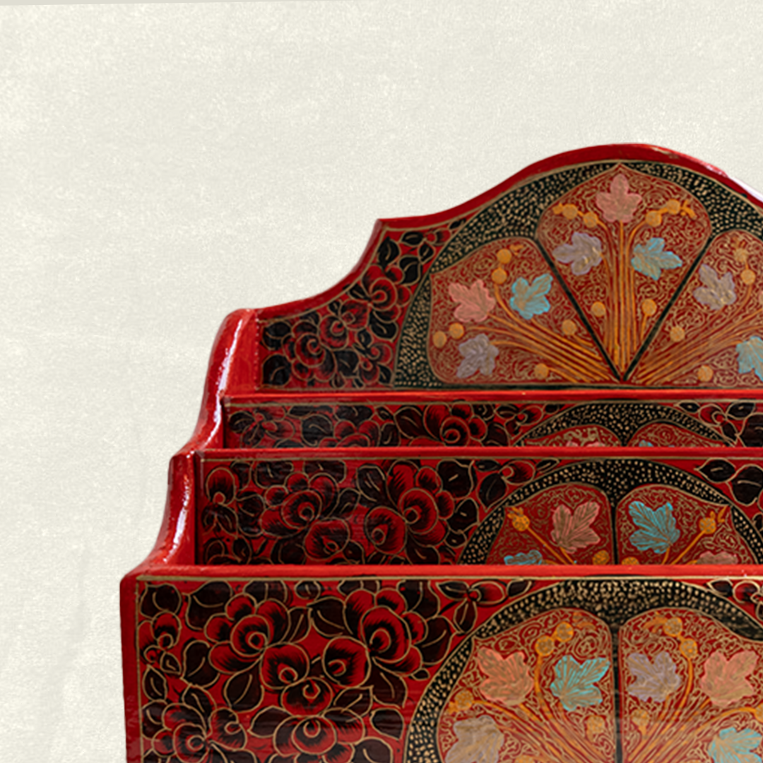 Kashmiri Lacquered Document Tier