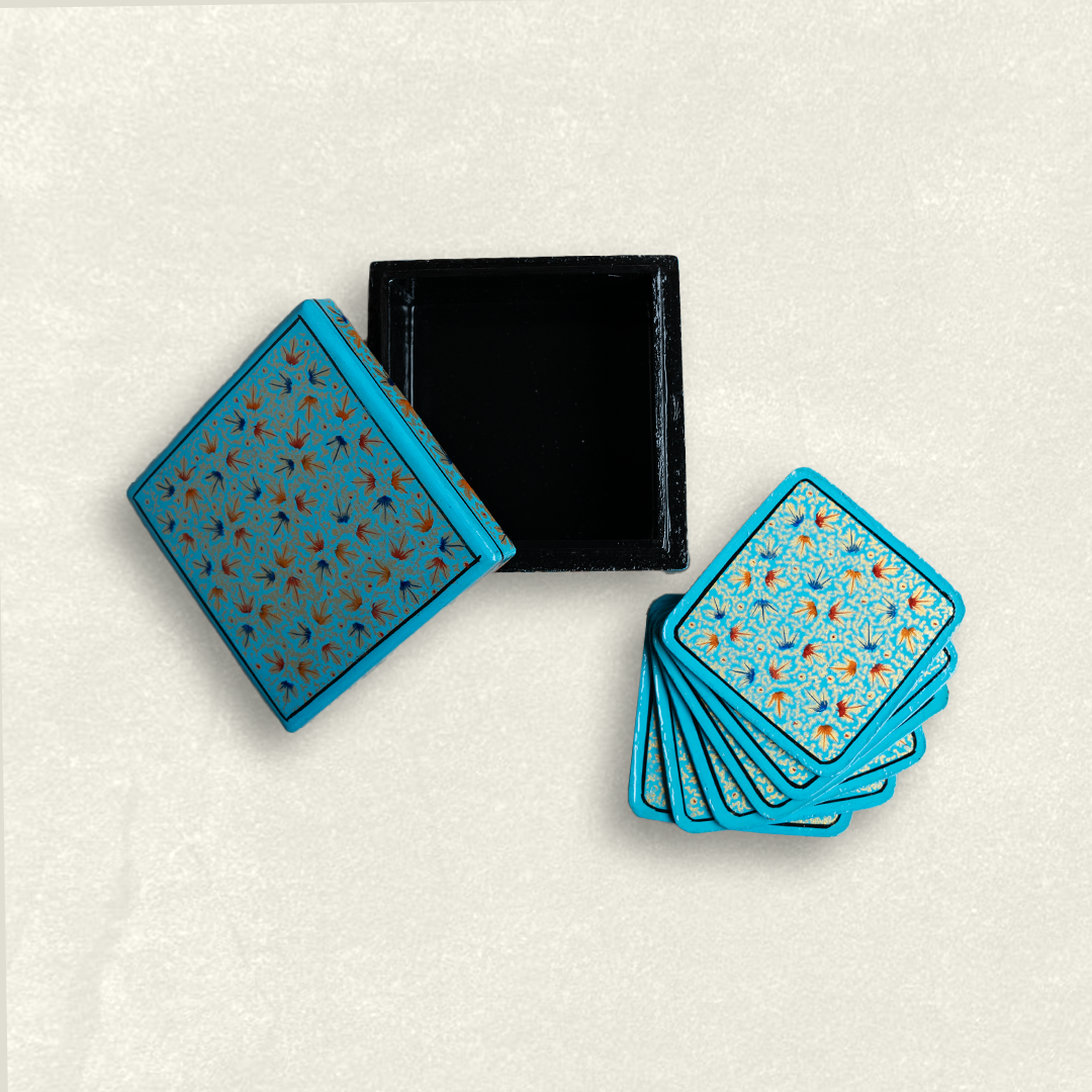 Crystalline Blue Coaster Set