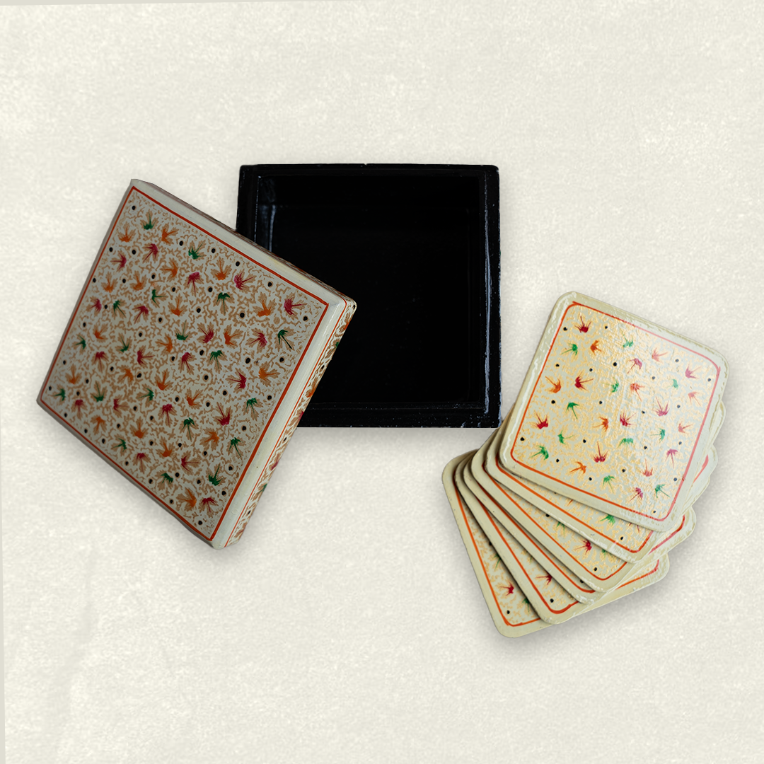 Ivory Speckle Coaster Set
