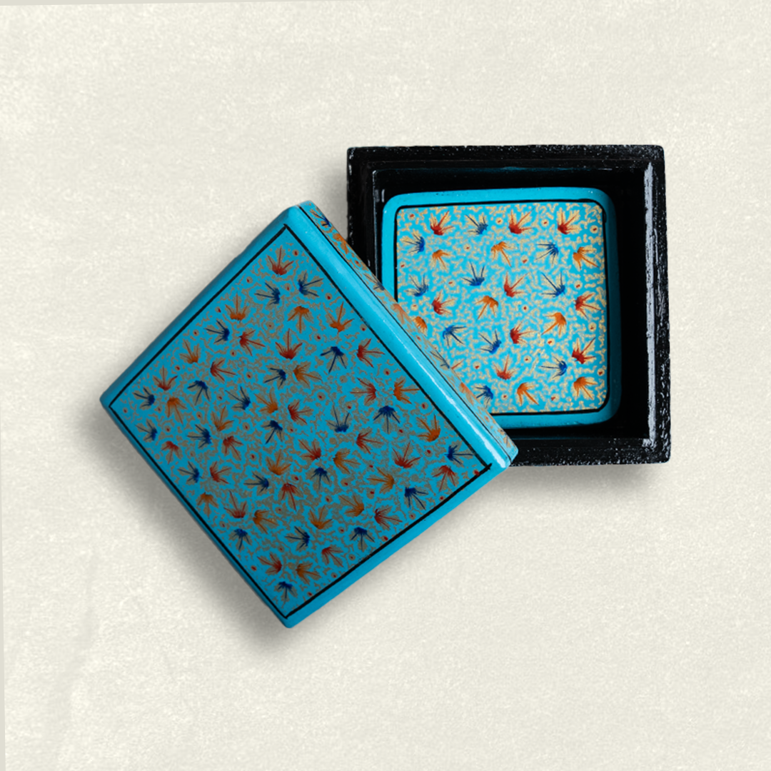 Crystalline Blue Coaster Set